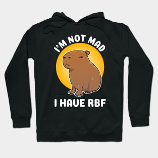 I'm not mad I have RBF Capybara Cartoon Hoodie